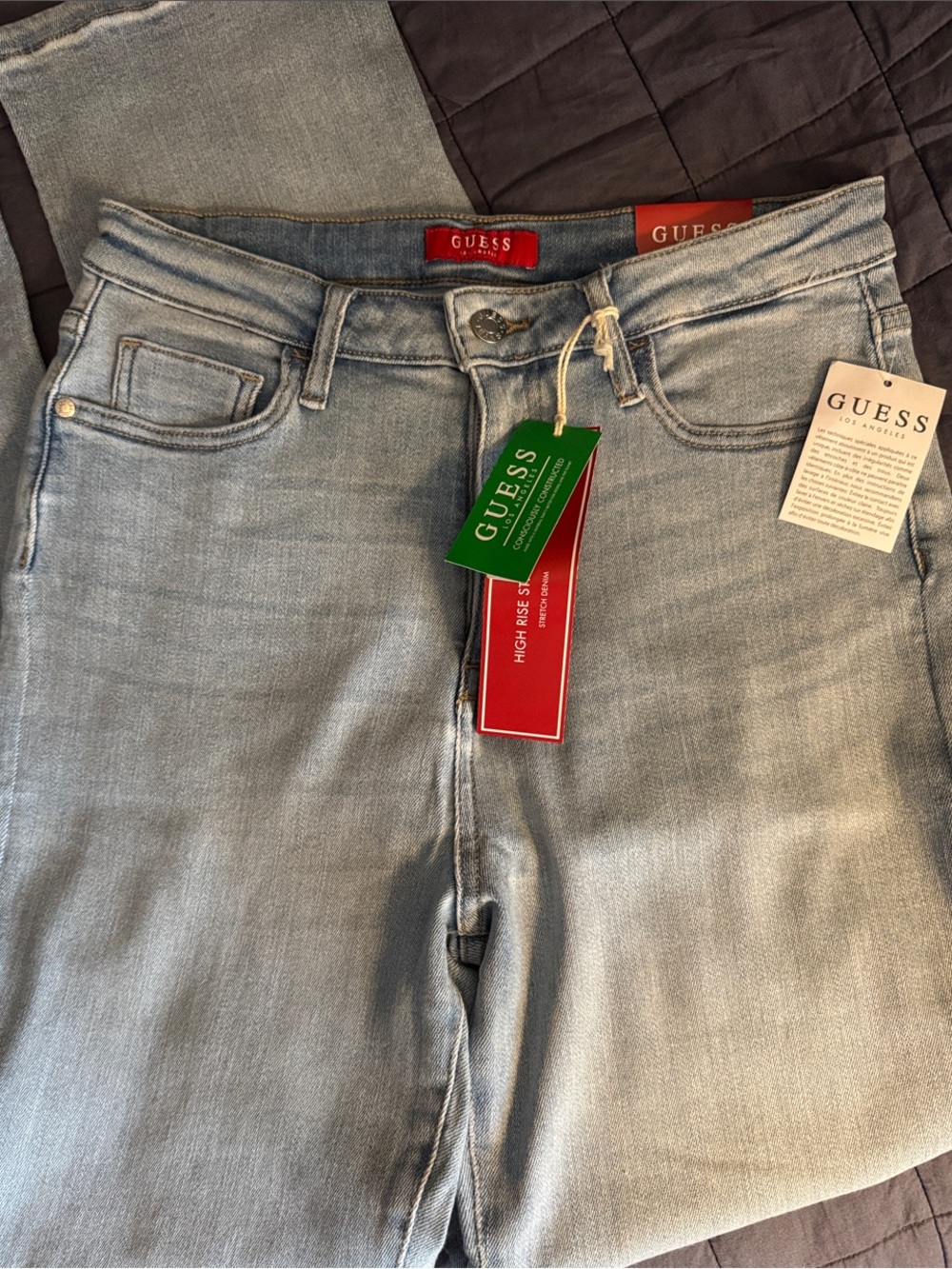 GUESS Light Blue High-Rise Women's Jeans